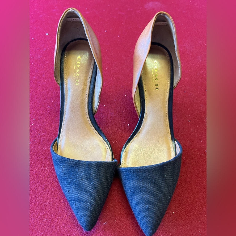 Coach Black and Brown Heels
